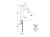 MONOM LAVABO LANTA ALTO CUERPO LISO D-CLICK-CLACK A5A3411C00