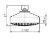 ROCIADOR STELLA 100-1 CROMO PARED A5BH103C00 A5BH103C00