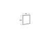 ESPEJO ROMEA 60x80 BLANCO SATINADO A812382415