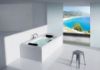 BAÑERA BECOOL BLANCO 180x90 TOTAL PD CROMO BIPLAZA