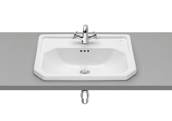 LAVABO CARMEN BLANCO 600x450 ENCIMERA 1ORIFICIO A3270A5000