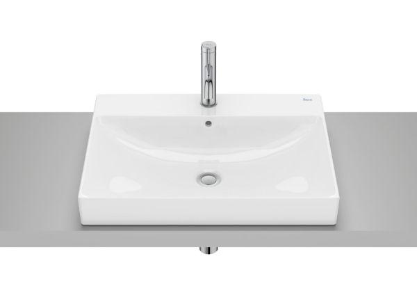 LAVABO ONA ENCIMERA BLANCO 600X450 CON ORIFICIO DE GRIFERIA A32768N000