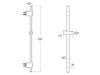 BARRA DE DUCHA SENSUM-N 700 MM ORO CEPILLADO A5B0709VA0