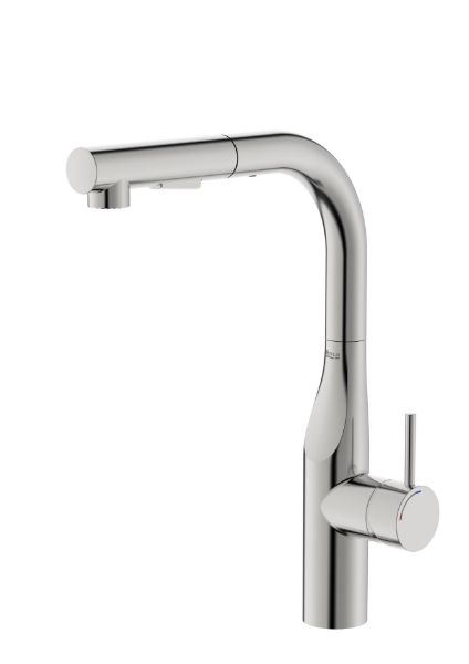 GRIFO MONO FREGADERO GLERA EXTRAIBLE CAÑO RECTO ACERO INOX A5A854DSM0
