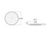 ROC RAINSENSE ABS 230 MM CROMADO CON FRONTAL DE SILICONA A5B1803C00