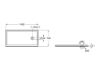 PLATO DUCHA TERRAN-N BLANCO 140x70 C/MARCO