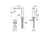 GRIFO MONOMANDO LAV TARGA-N CUERPO LISO CON MANETA LAT NEGRO MATE A5A405FNB0